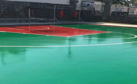 韶关篮球场翻新地面